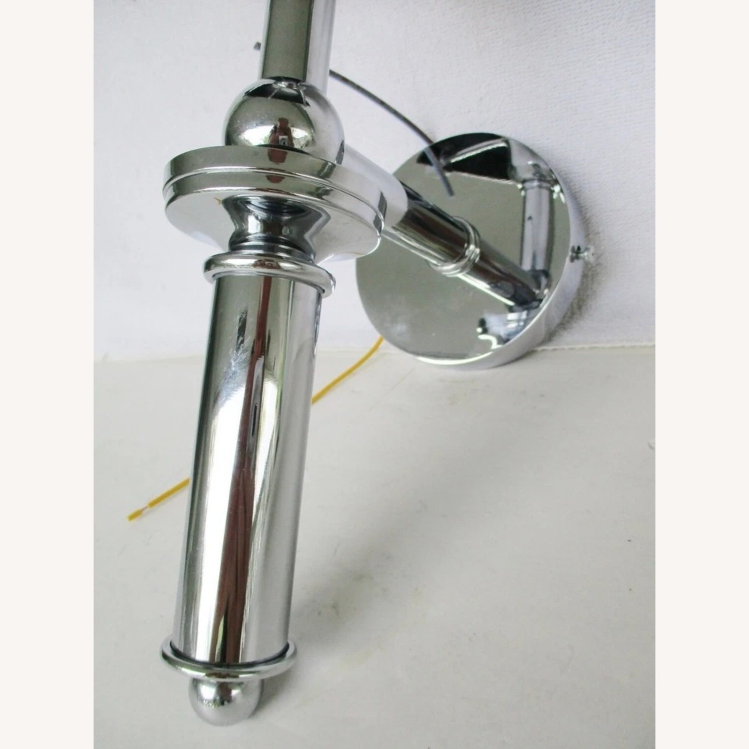 Murano Glass Black Ice Chrome Wall Sconce - image-7