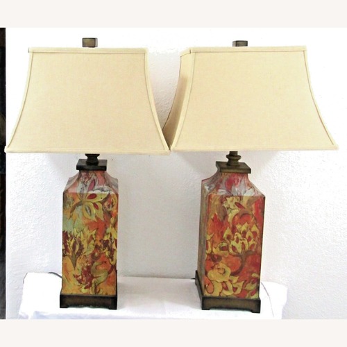 Used Uttermost Pair of Wade Logan Designer Table Lamps for sale on AptDeco