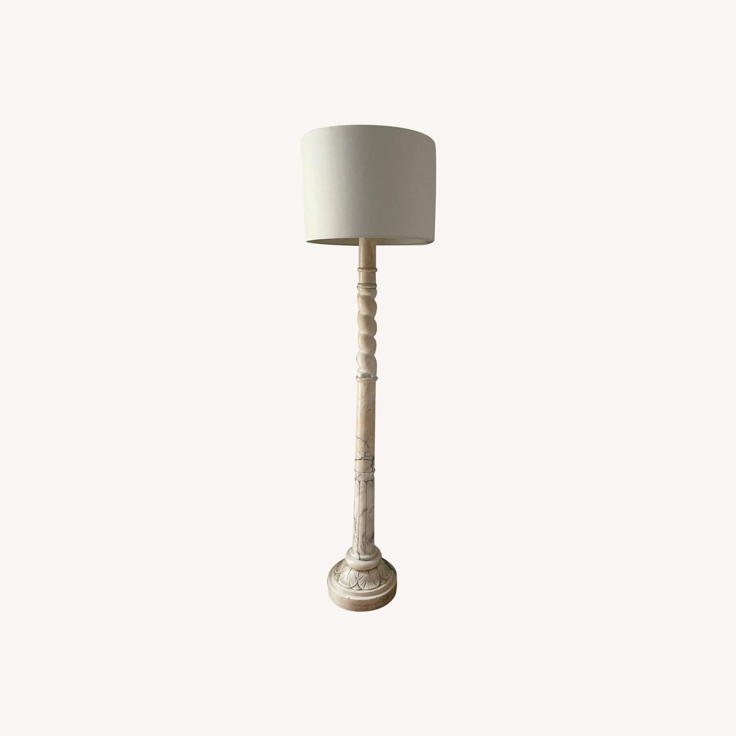 Mid 20 Century Marble Floor Lamp - image-0