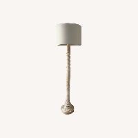 Mid 20 Century Marble Floor Lamp 