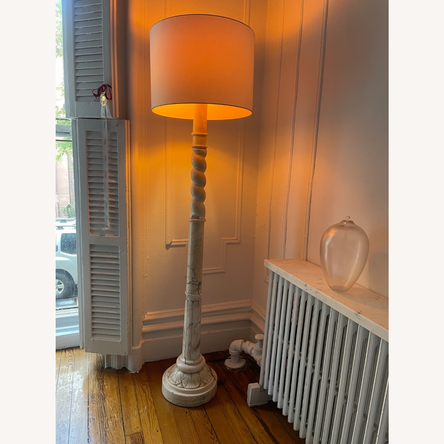Mid 20 Century Marble Floor Lamp - image-4