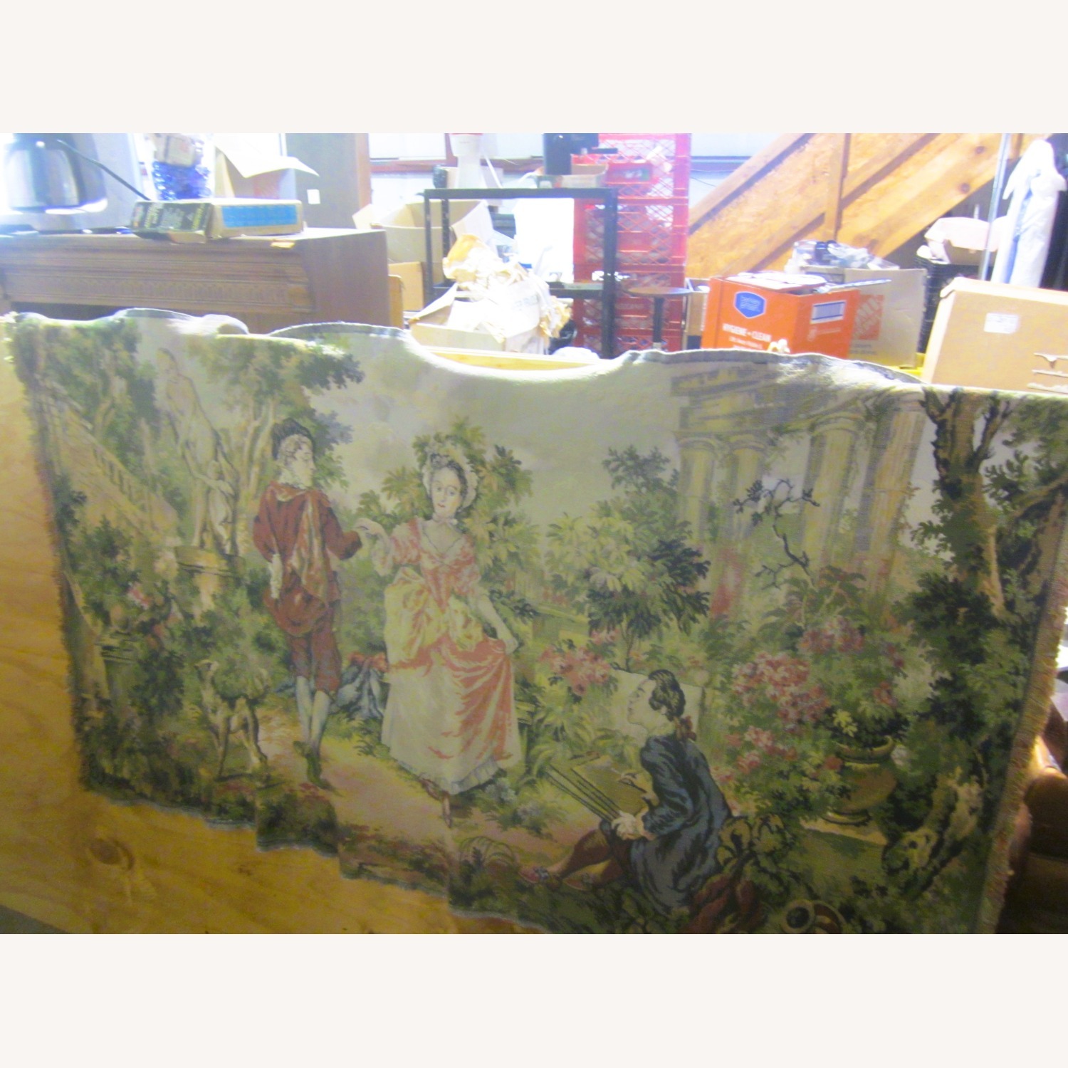 VTG Colonial Themed Tapestry - image-1