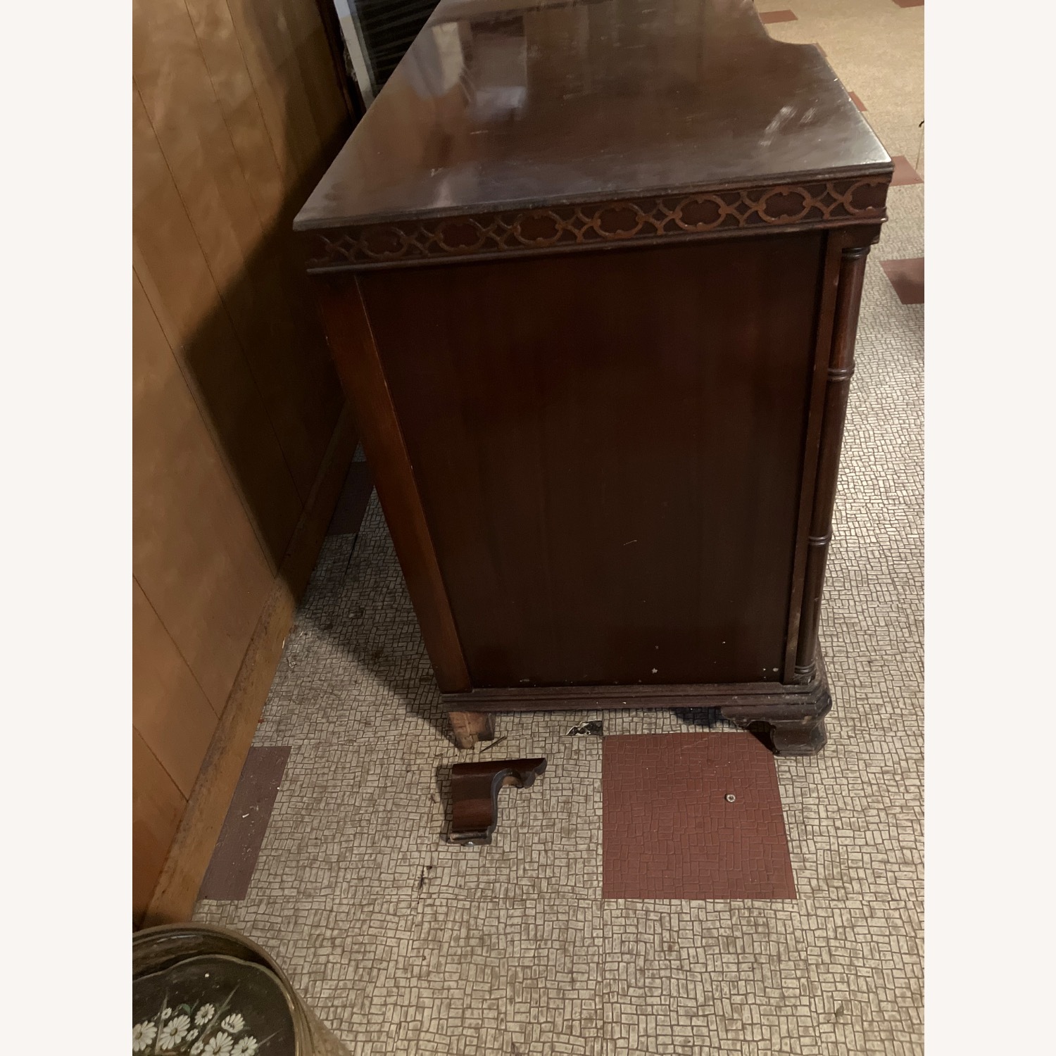 Vintage Desk with 7 Drawers - image-2
