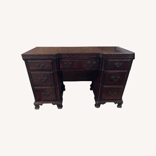 Used Vintage Desk with 7 Drawers for sale on AptDeco