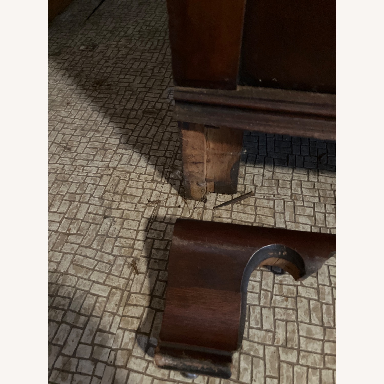 Vintage Desk with 7 Drawers - image-3