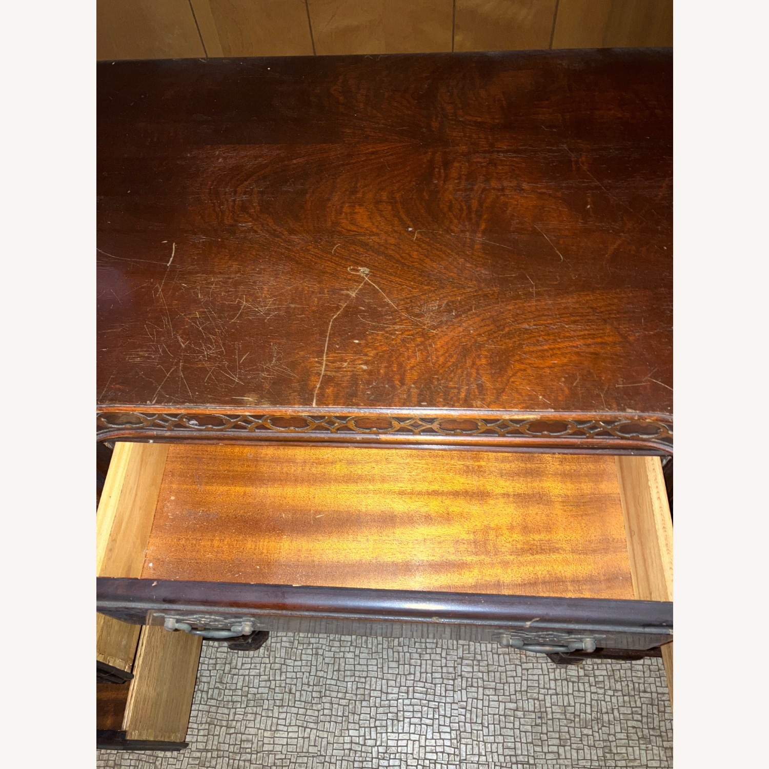 Vintage Desk with 7 Drawers - image-10