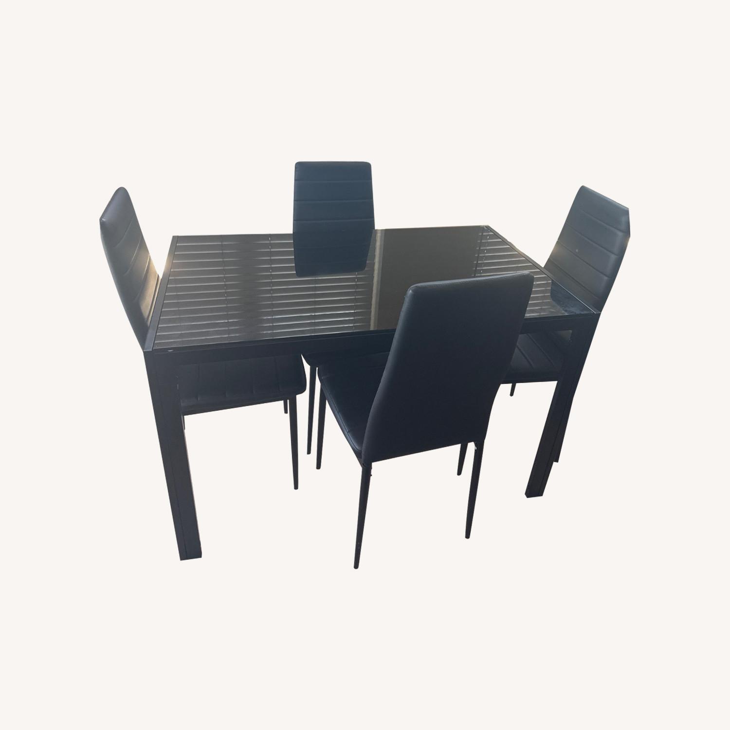 Rectangular Tempered Glass Dining Table  - image-0