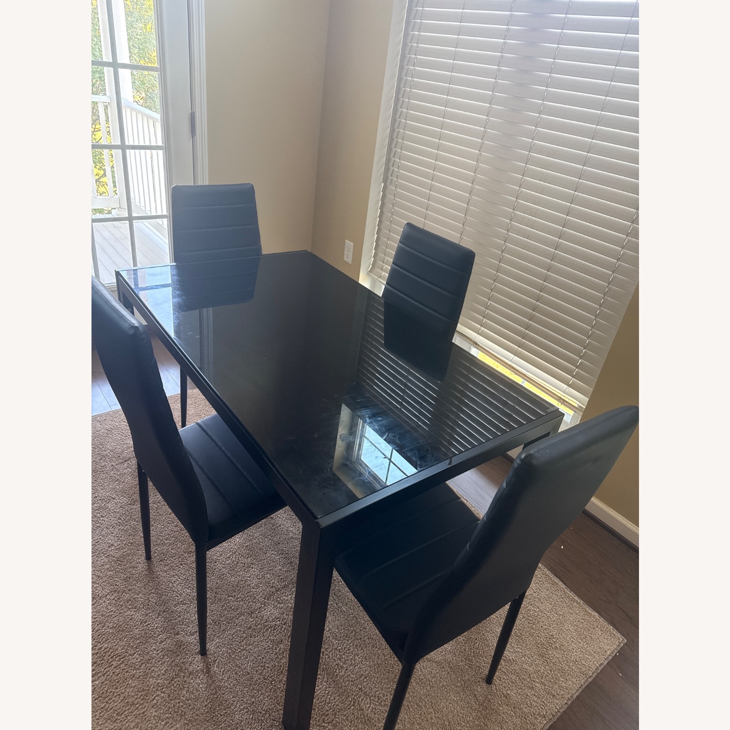 Rectangular Tempered Glass Dining Table  - image-3