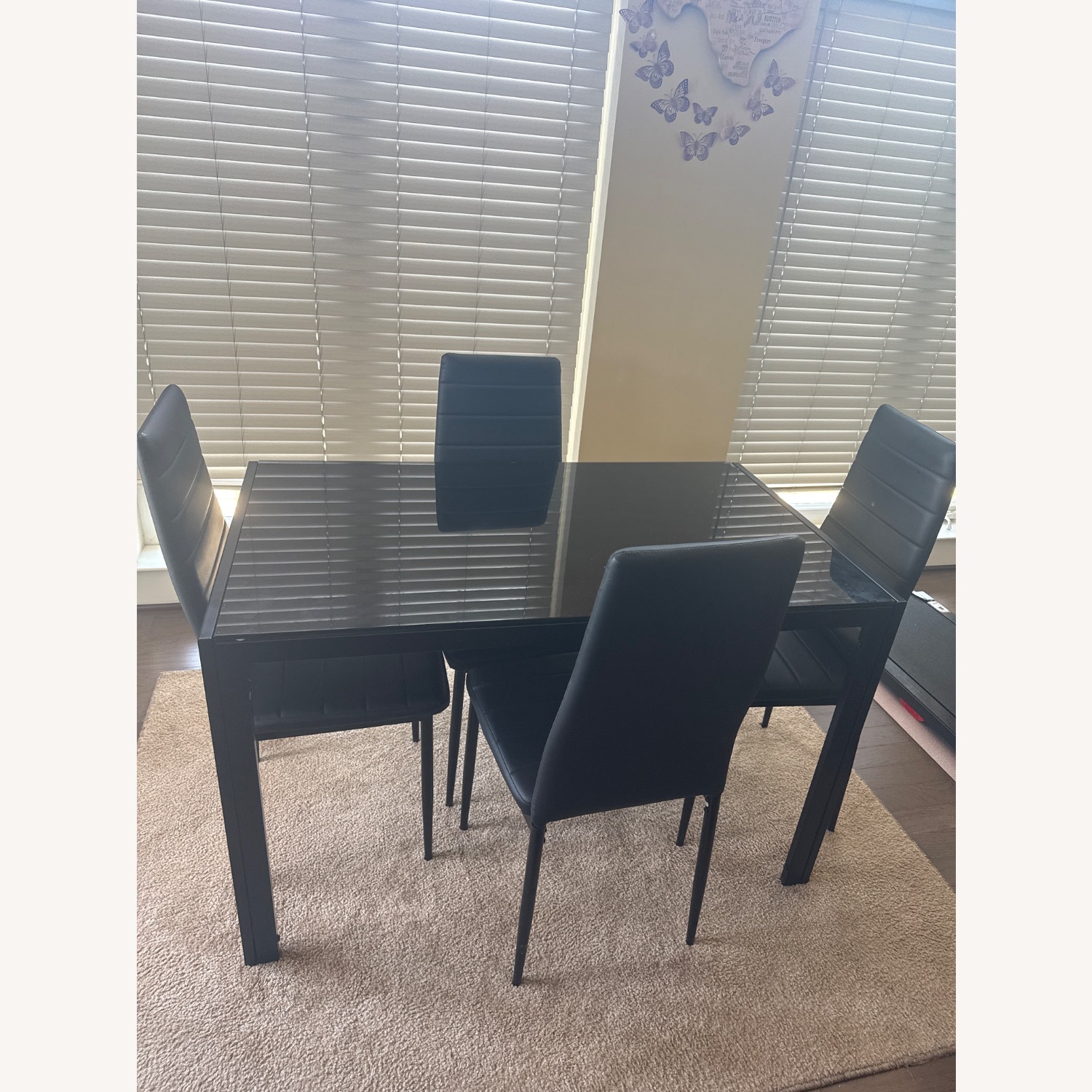 Rectangular Tempered Glass Dining Table  - image-2