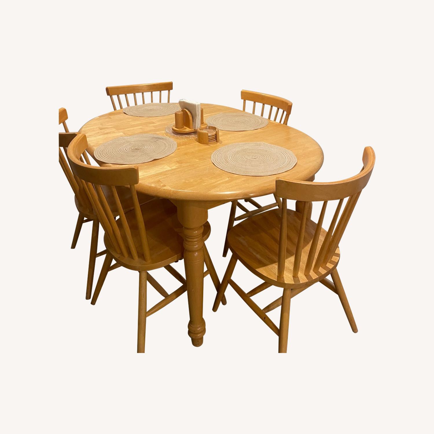 Wooden Dining Table Set - image-0
