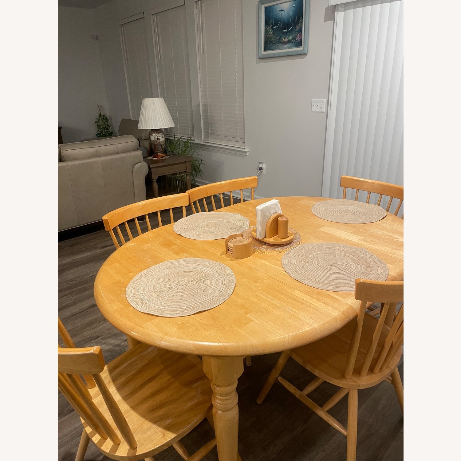 Wooden Dining Table Set - image-2