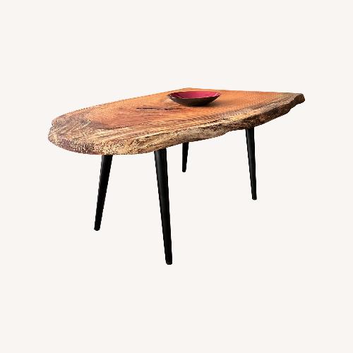 Used Mid Century Style Live Edge Coffee Table for sale on AptDeco