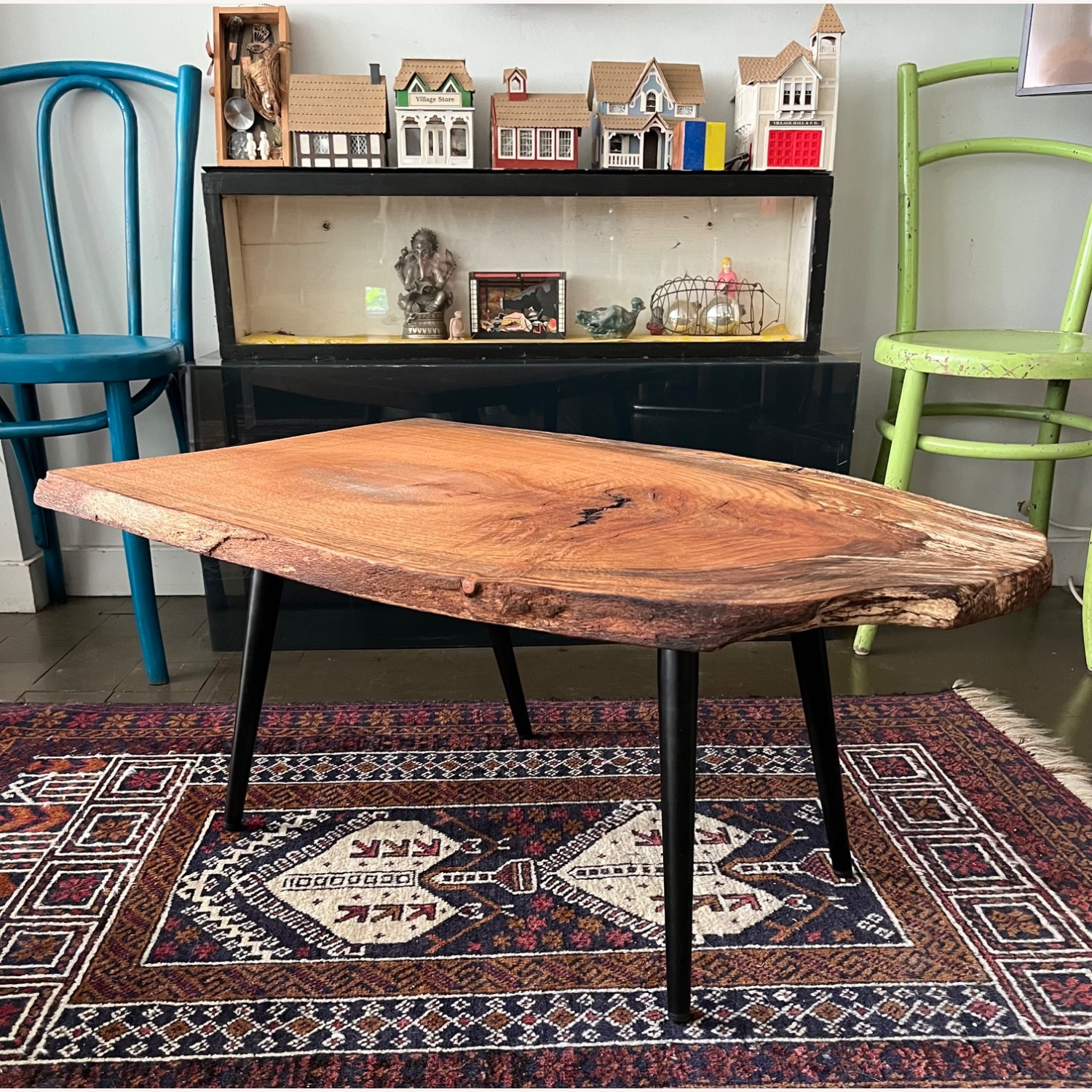 Mid Century Style Live Edge Coffee Table - image-5