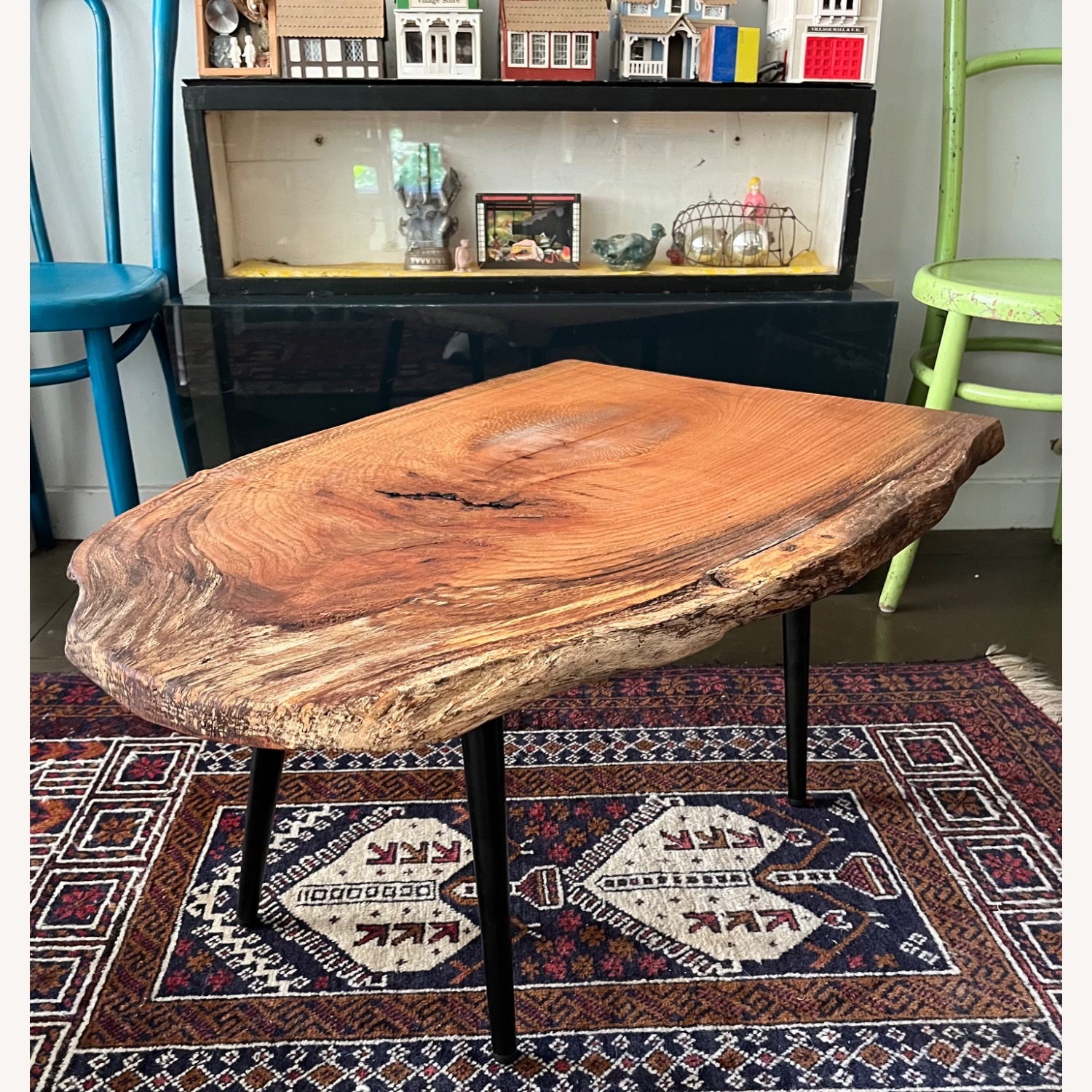 Mid Century Style Live Edge Coffee Table - image-8