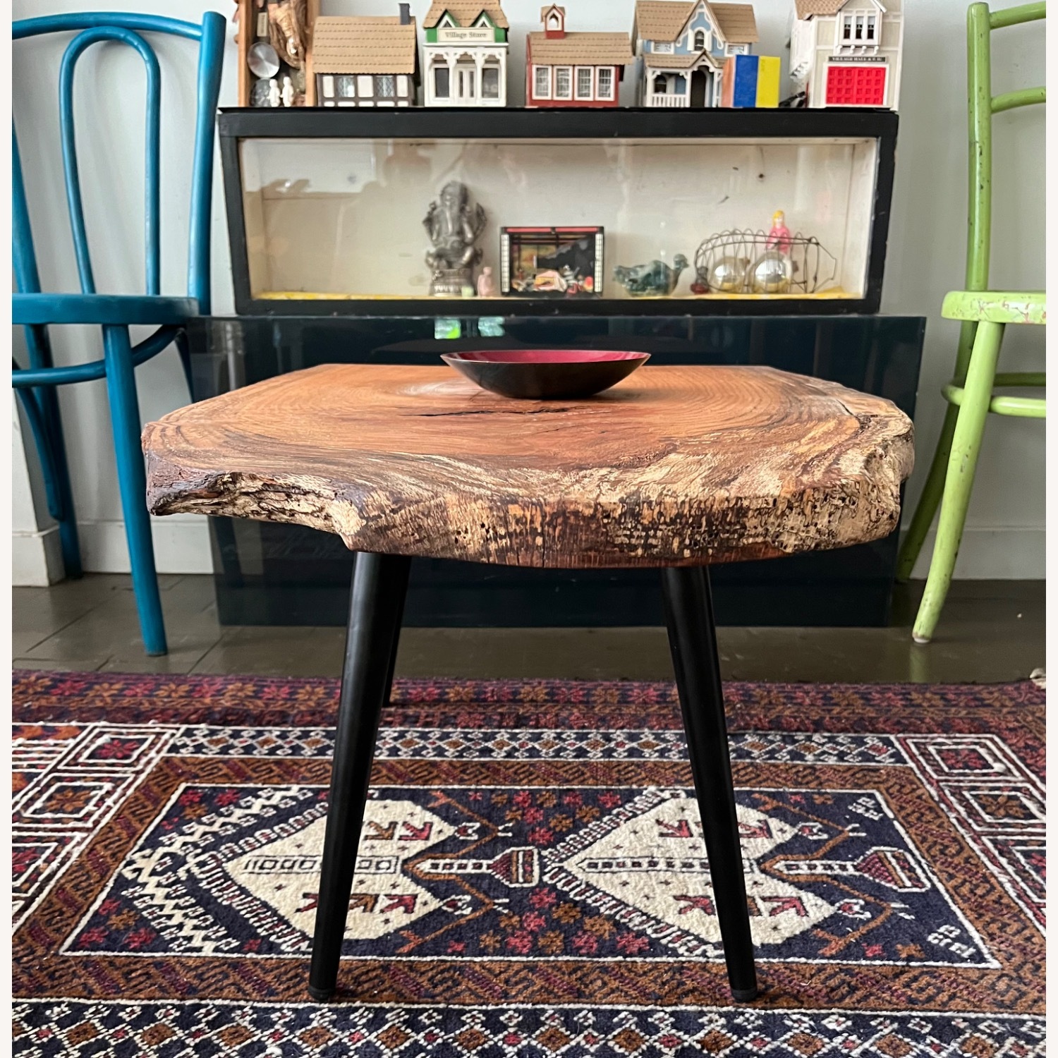 Mid Century Style Live Edge Coffee Table - image-9