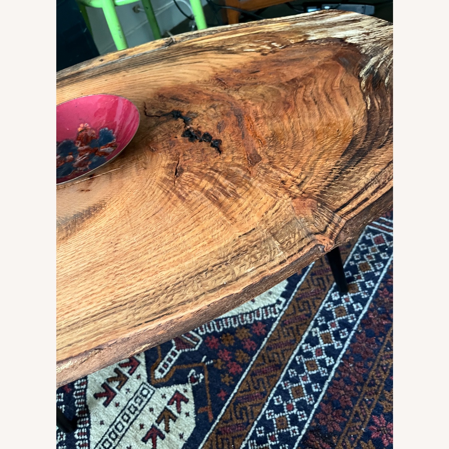 Mid Century Style Live Edge Coffee Table - image-7