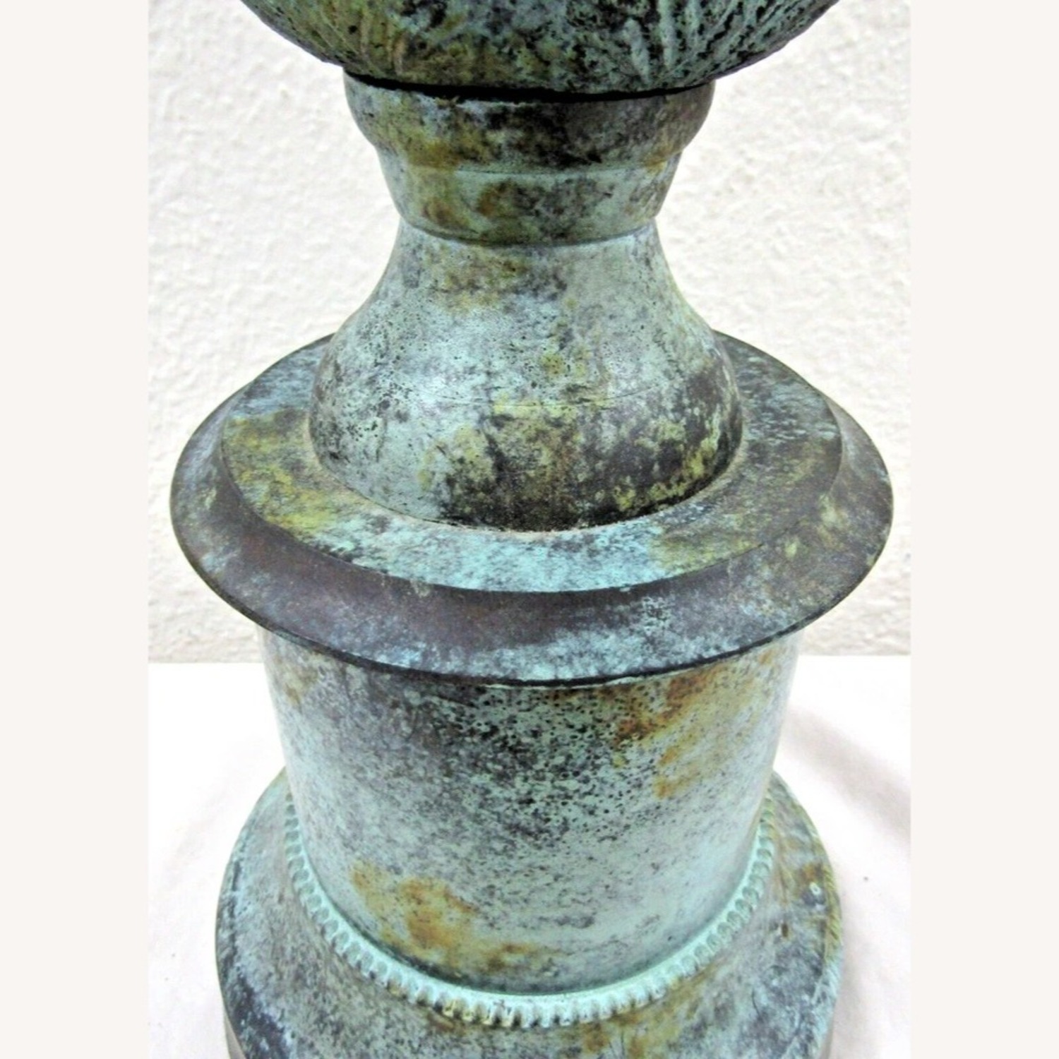 Vintage Bronze Acorn on Pedestal 31" Table Lamp - image-6