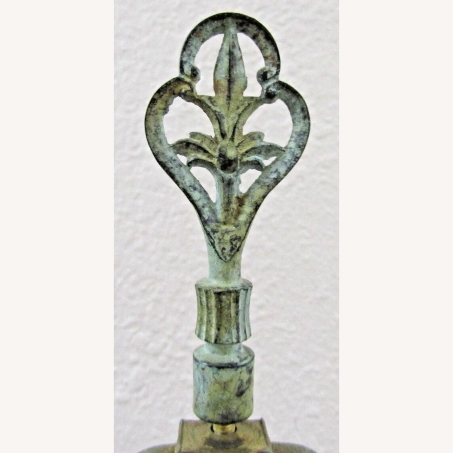 Vintage Bronze Acorn on Pedestal 31" Table Lamp - image-11