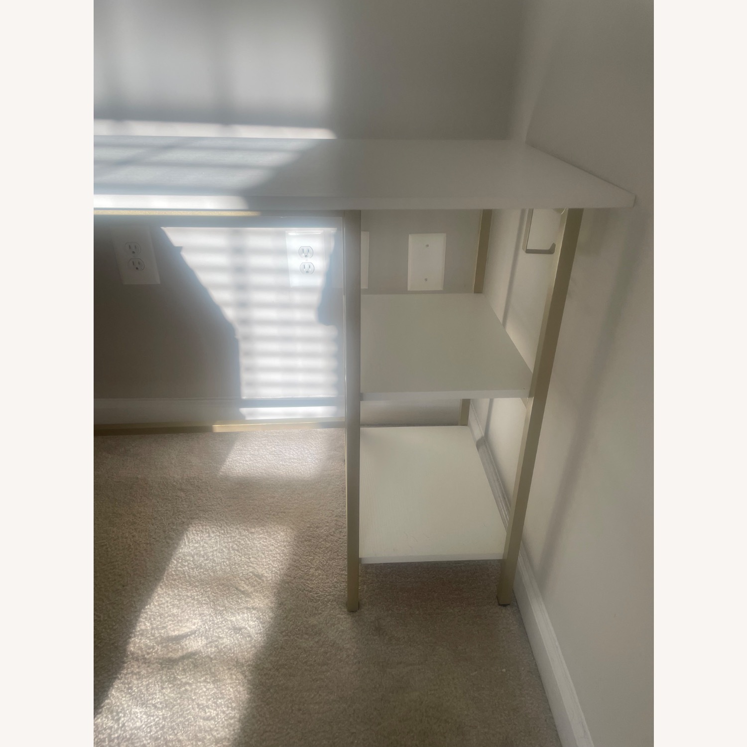 Techni White and Gold Desk - image-3