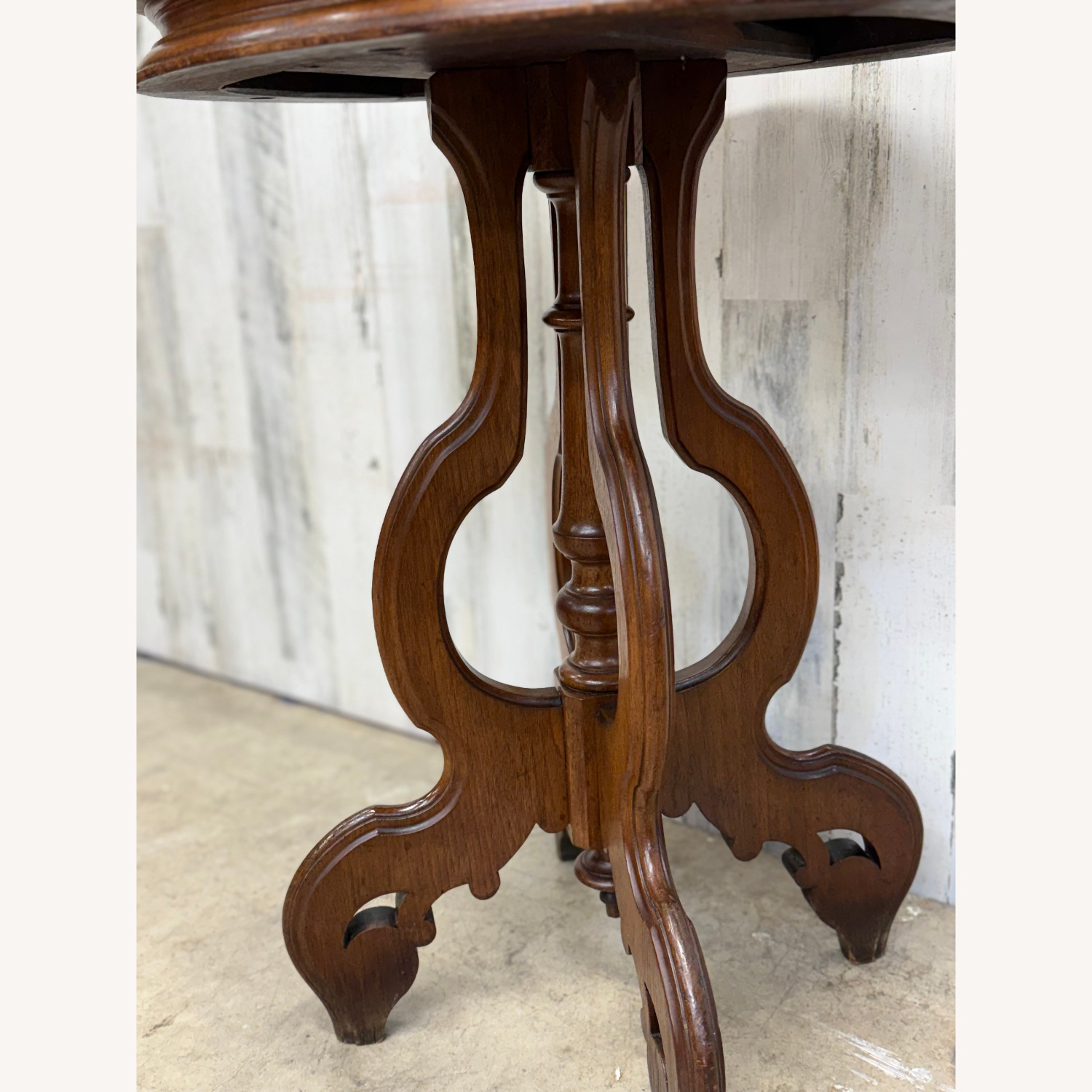 Antique Victorian Marble Top End Table - image-4
