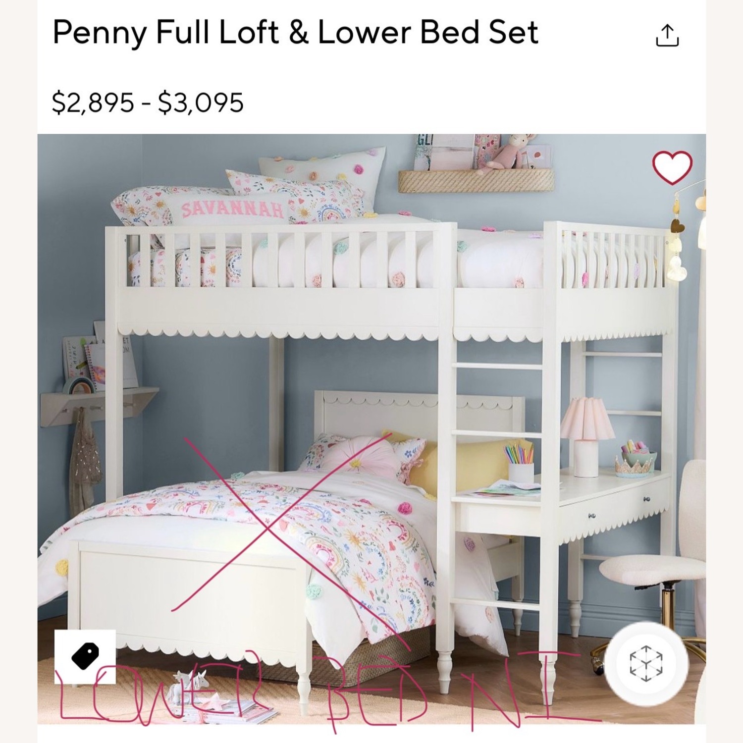 Kids Penny Full Loft Bed - image-1