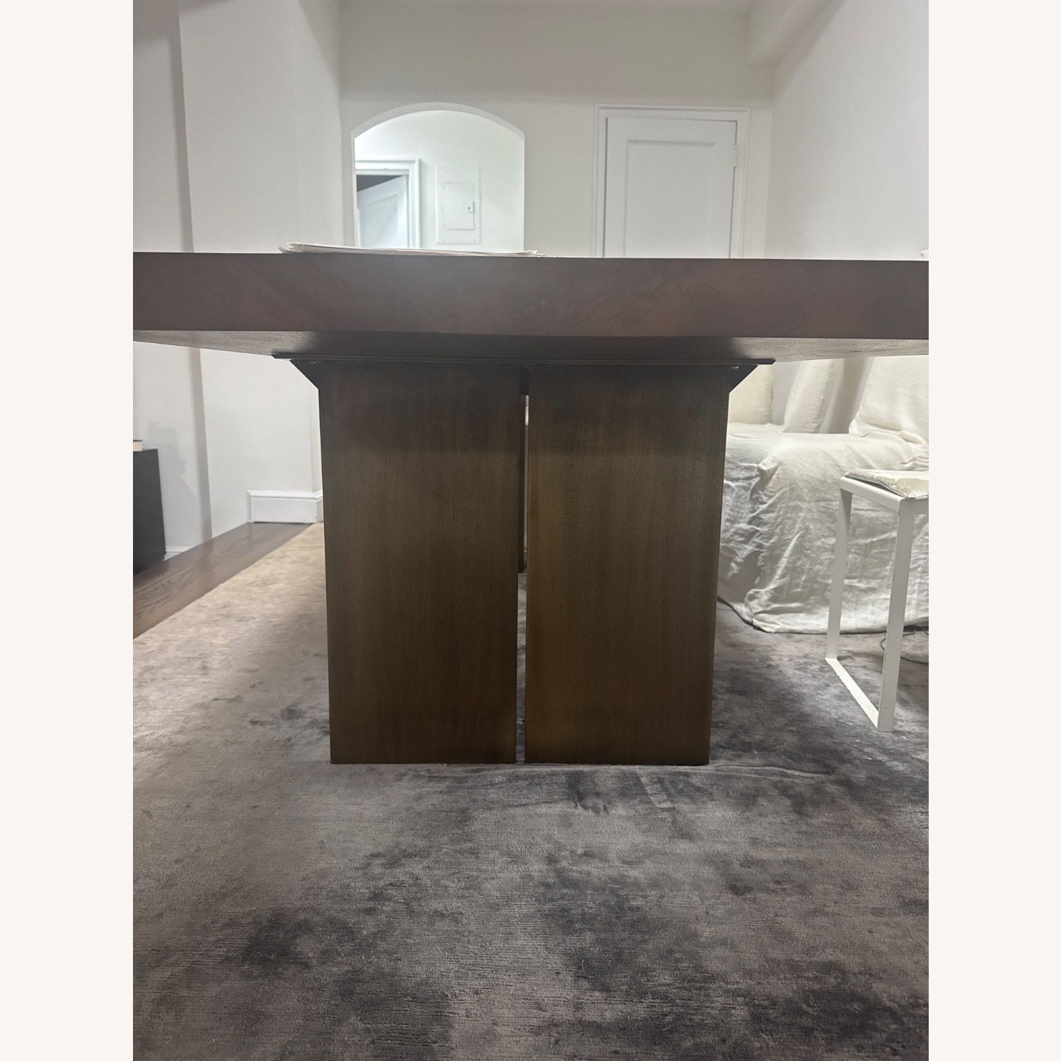 Custom Walnut/Steel Live Edge Dining Table - image-6