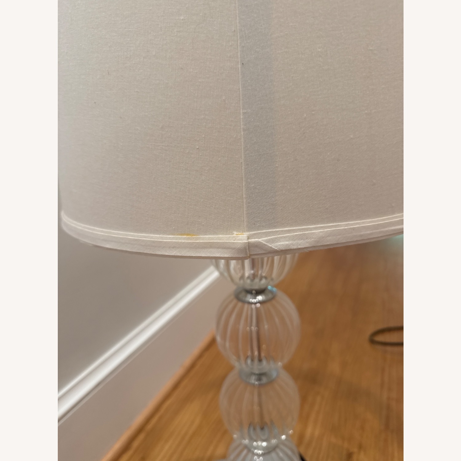 Set of Safavieh Crystal Glass Globe Table Lamps - image-4