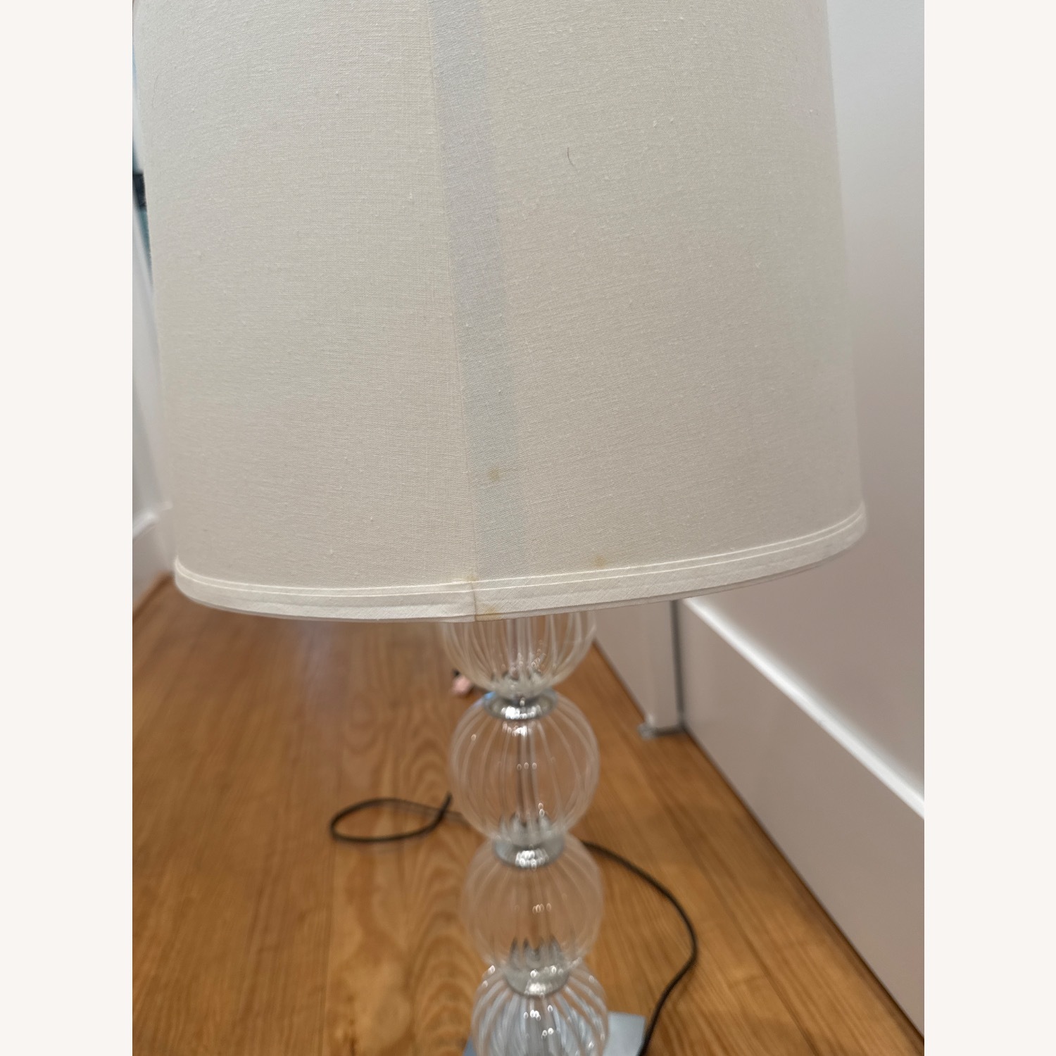 Set of Safavieh Crystal Glass Globe Table Lamps - image-7