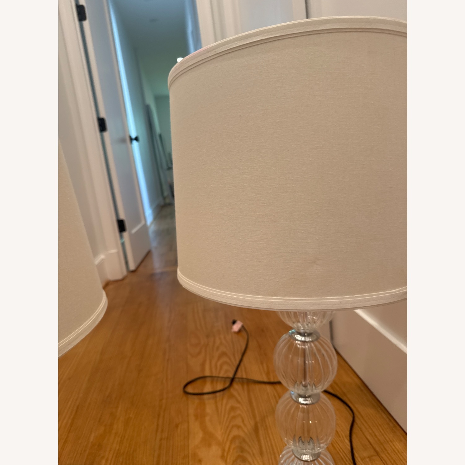 Set of Safavieh Crystal Glass Globe Table Lamps - image-5