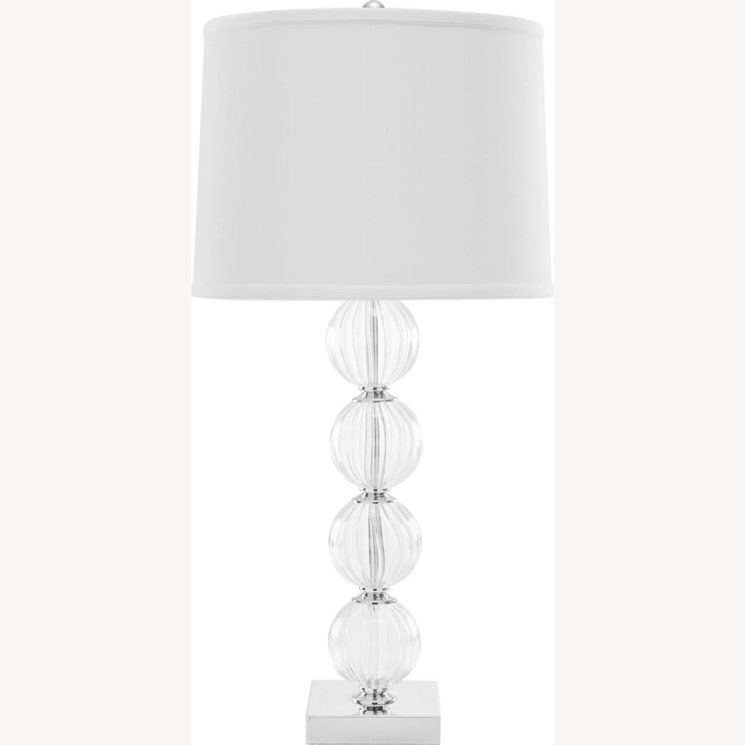 Set of Safavieh Crystal Glass Globe Table Lamps - image-0