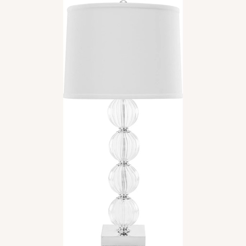 Used Set of Safavieh Crystal Glass Globe Table Lamps for sale on AptDeco