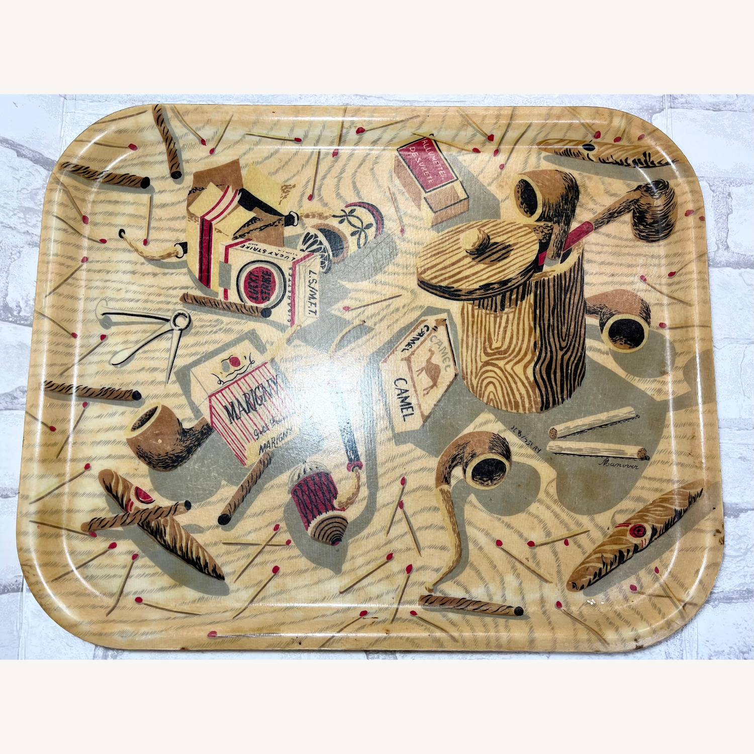 Vintage Manover Fiberglass Camel Tray - image-1