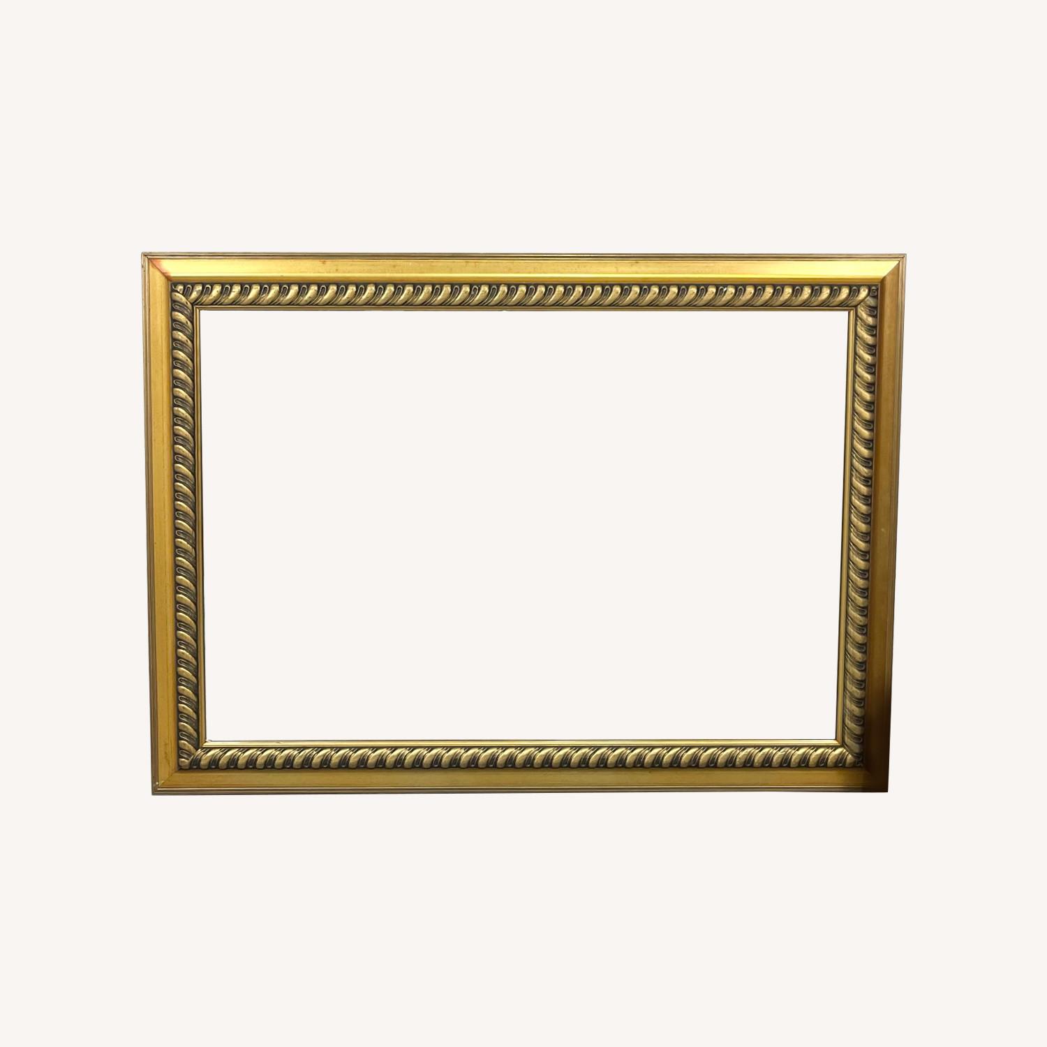 Large Gold Frame Mirror - image-0