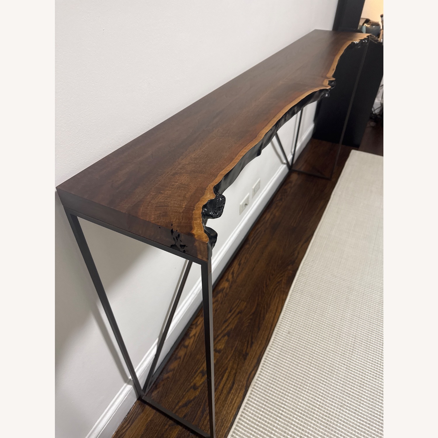 Walnut Live Edge Console Table - image-1