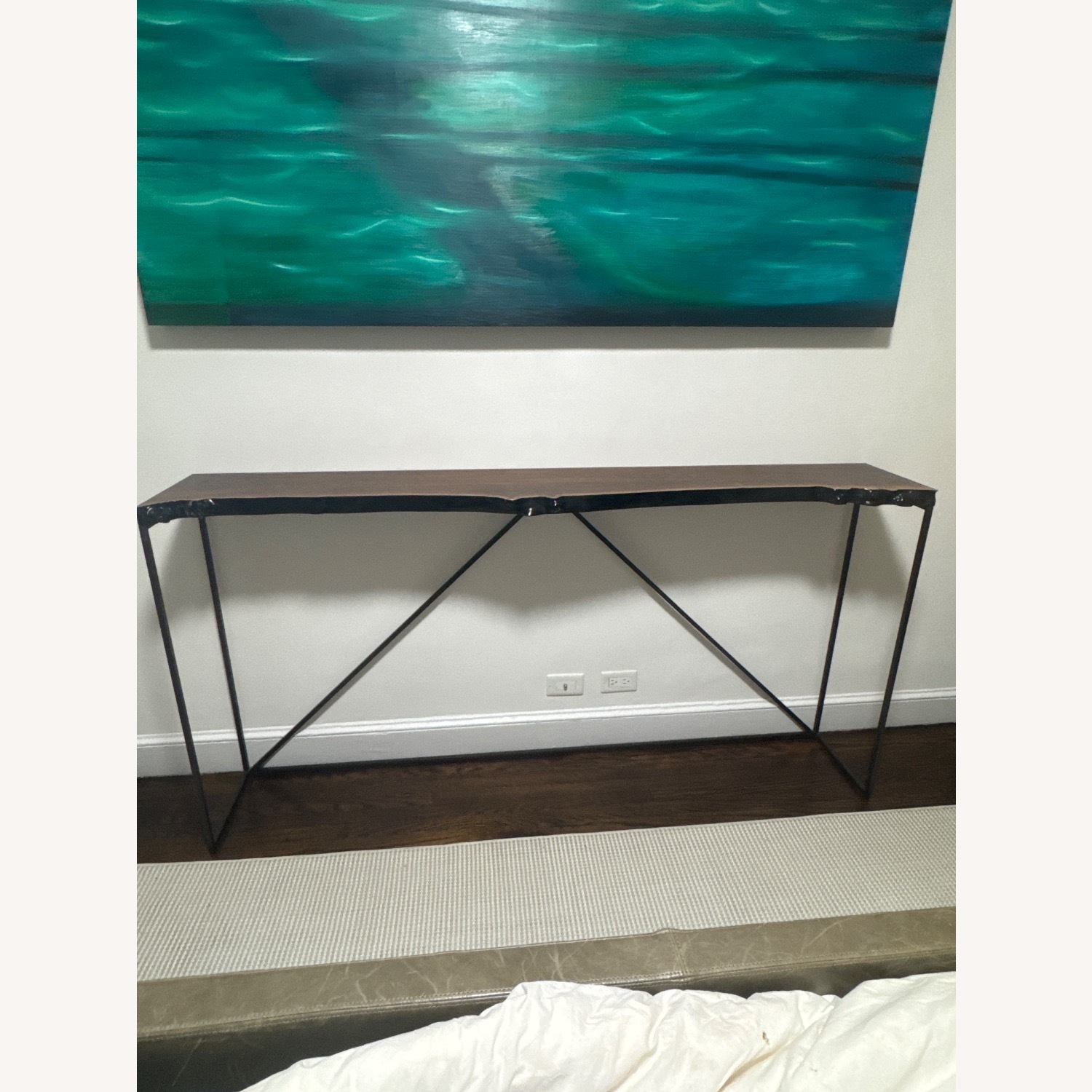 Walnut Live Edge Console Table - image-2