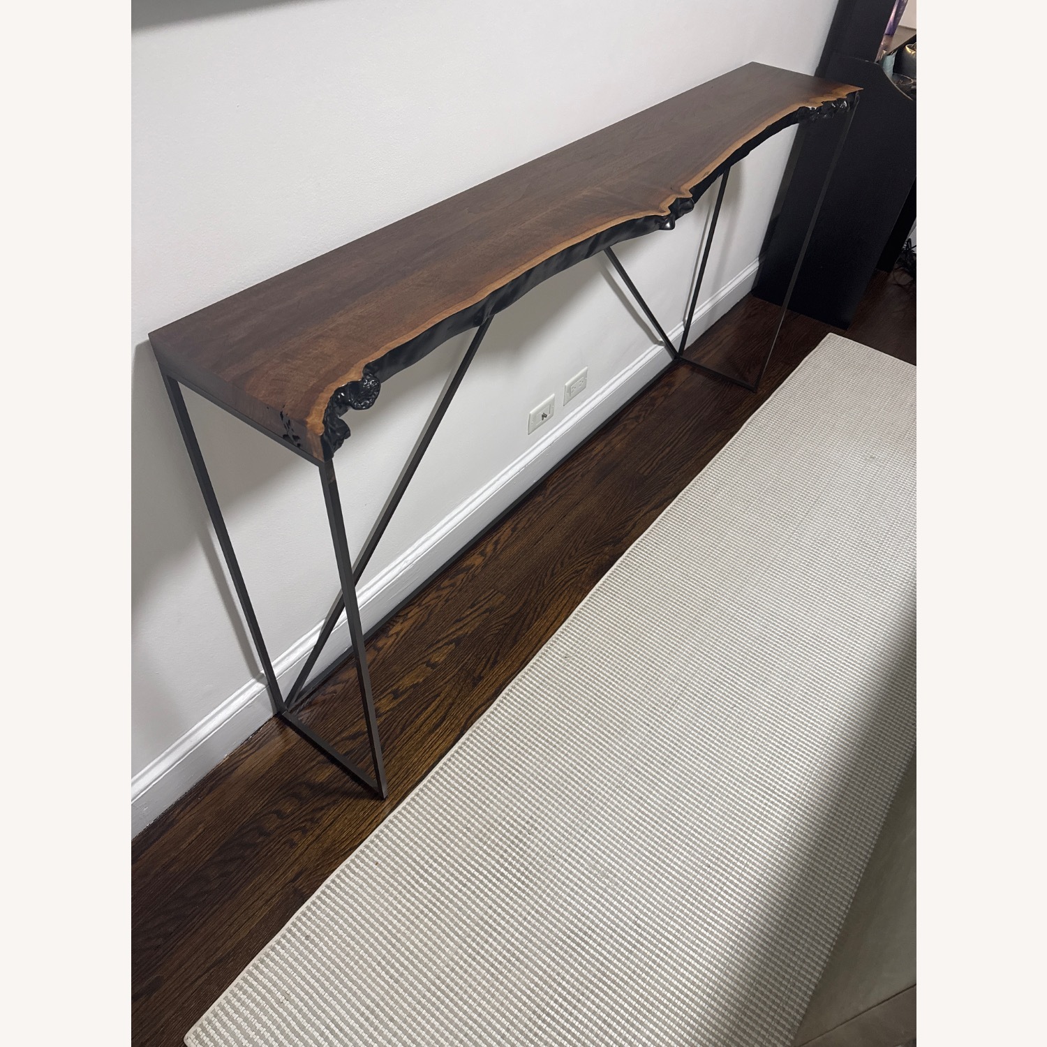 Walnut Live Edge Console Table - image-4