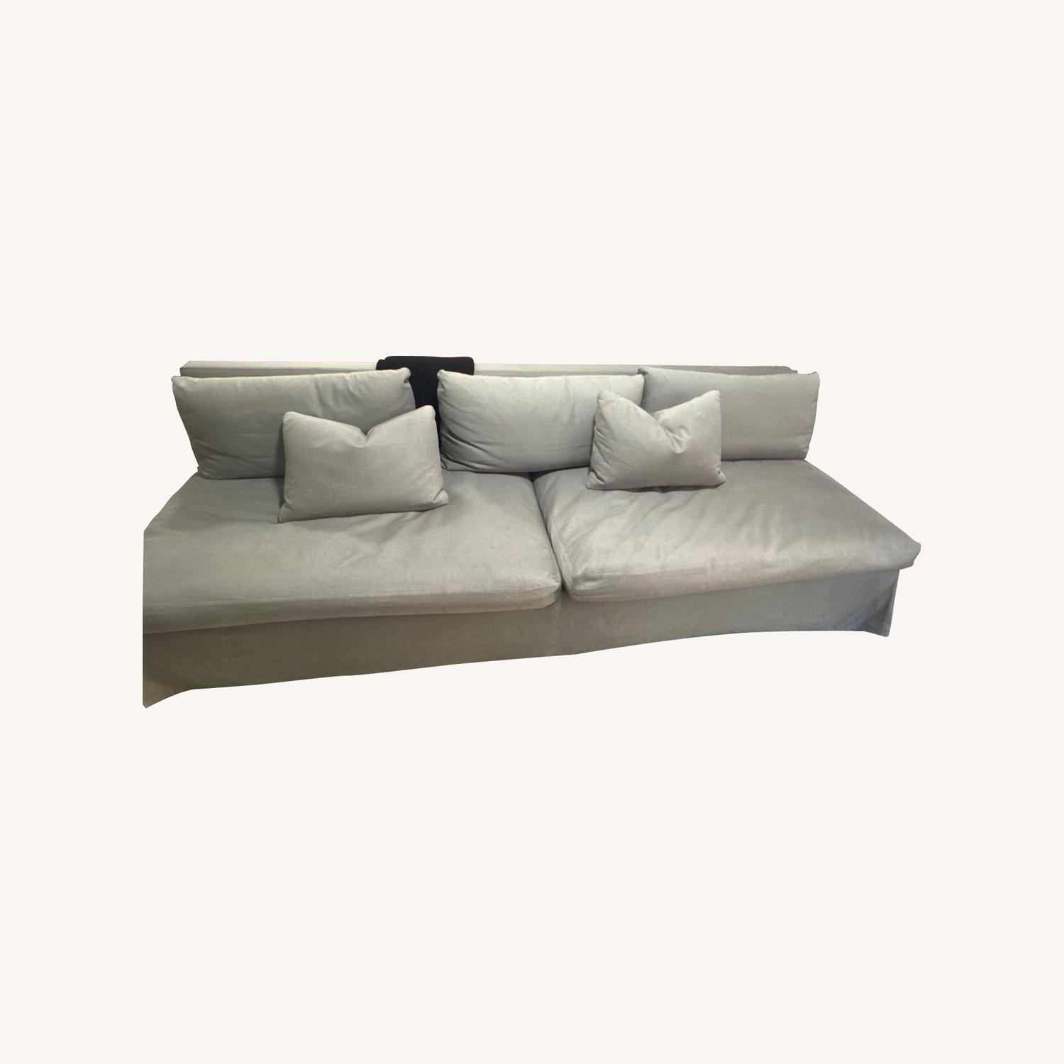 Custom Grey Sofa - image-0