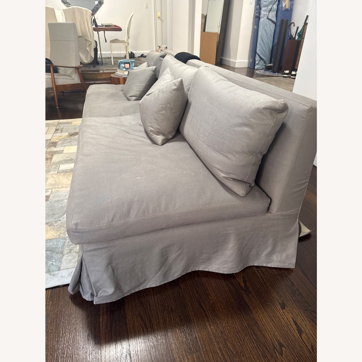Custom Grey Sofa - image-3