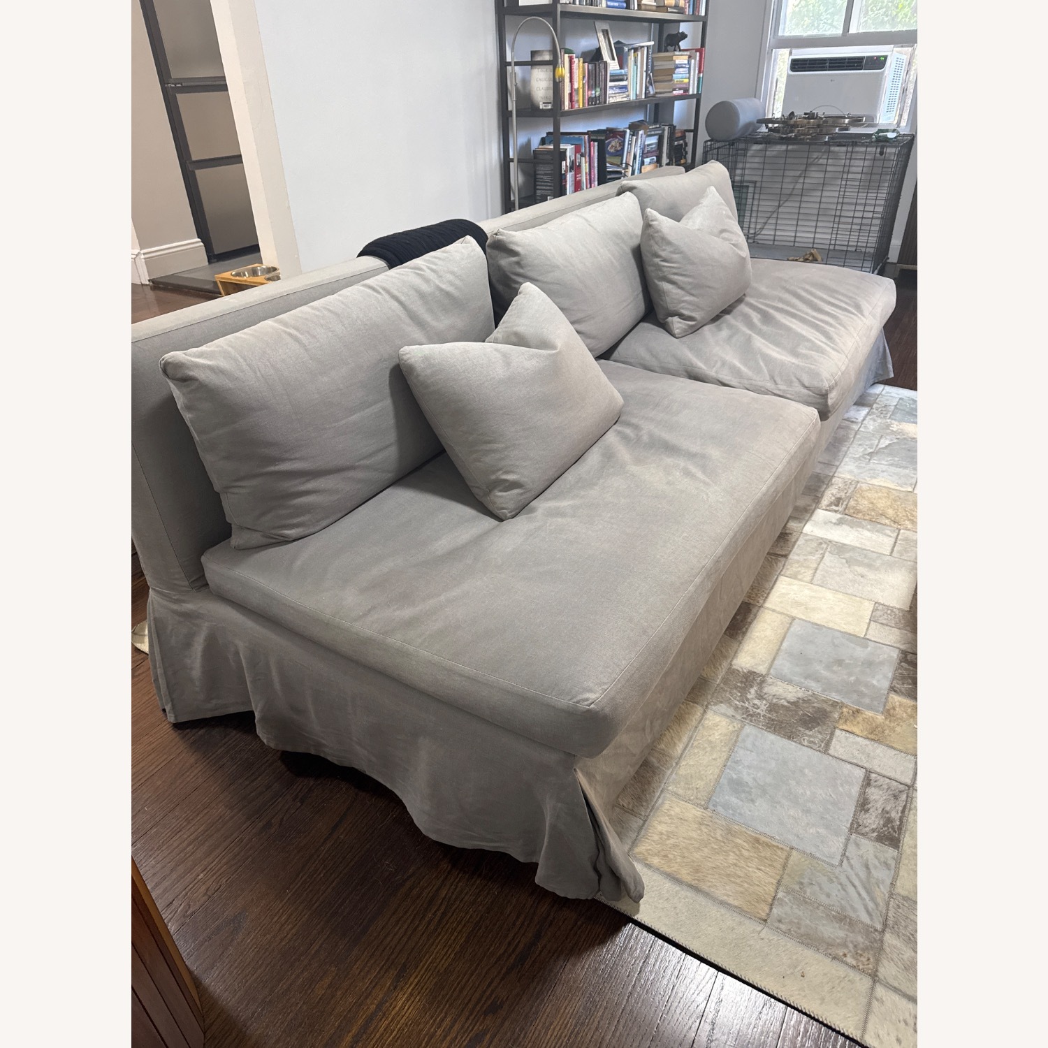 Custom Grey Sofa - image-1