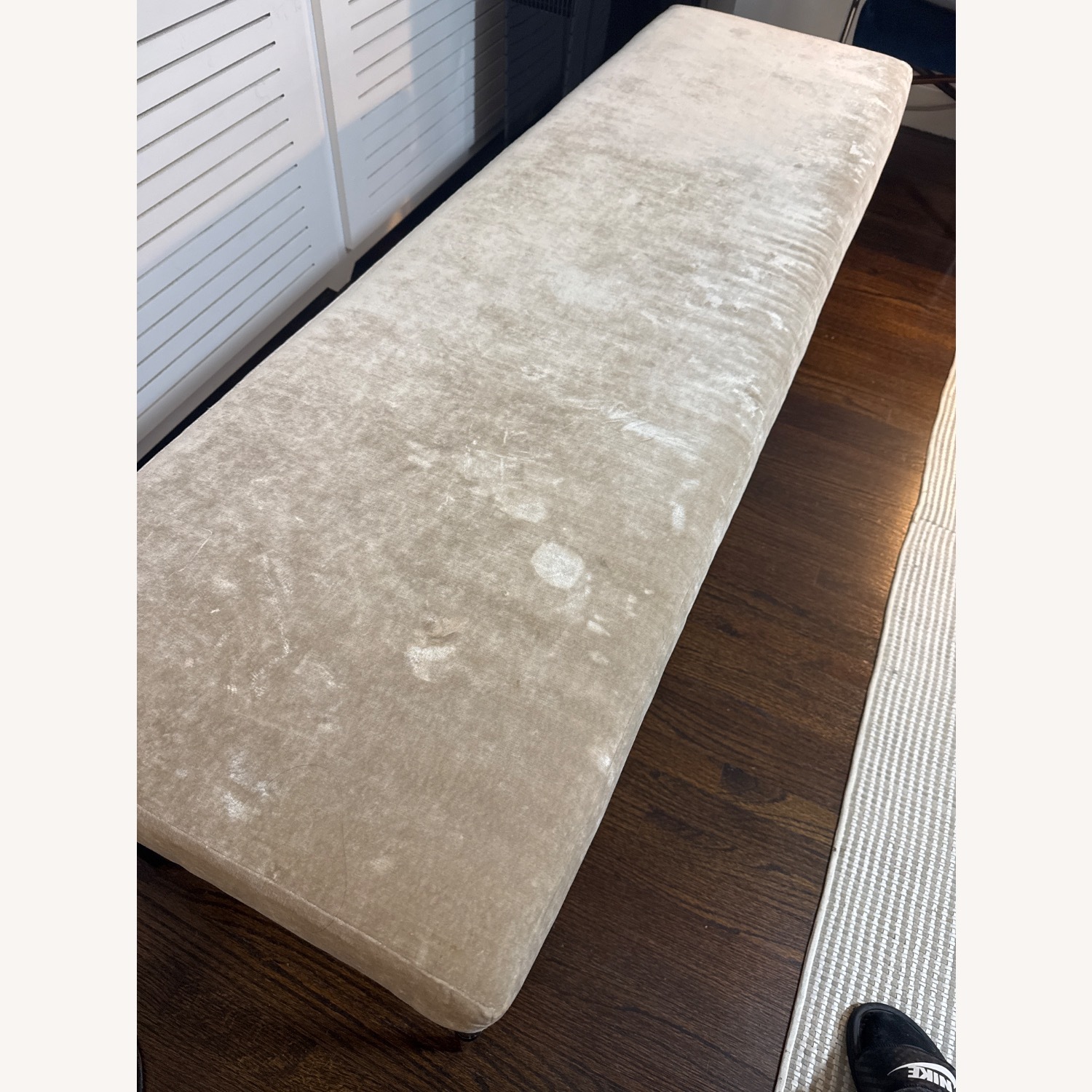 Upholstered Bench With Steel Base - image-4