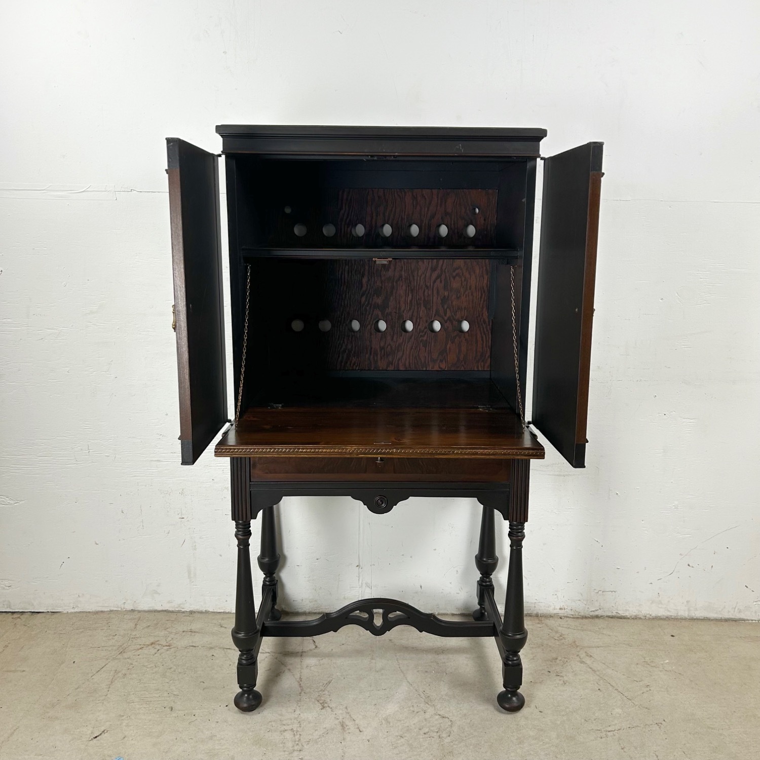 Traditional Modern Bar With Dropfront Cabinet - image-15