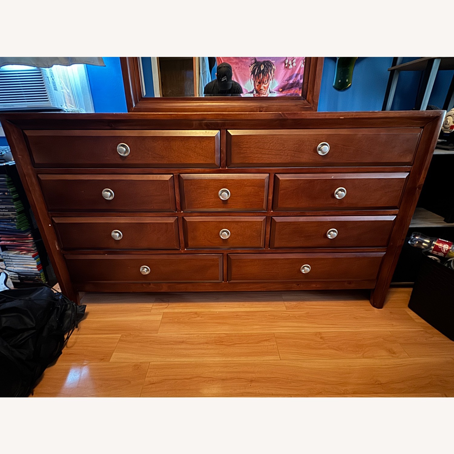 Wooden Mahogany Dresser - image-0