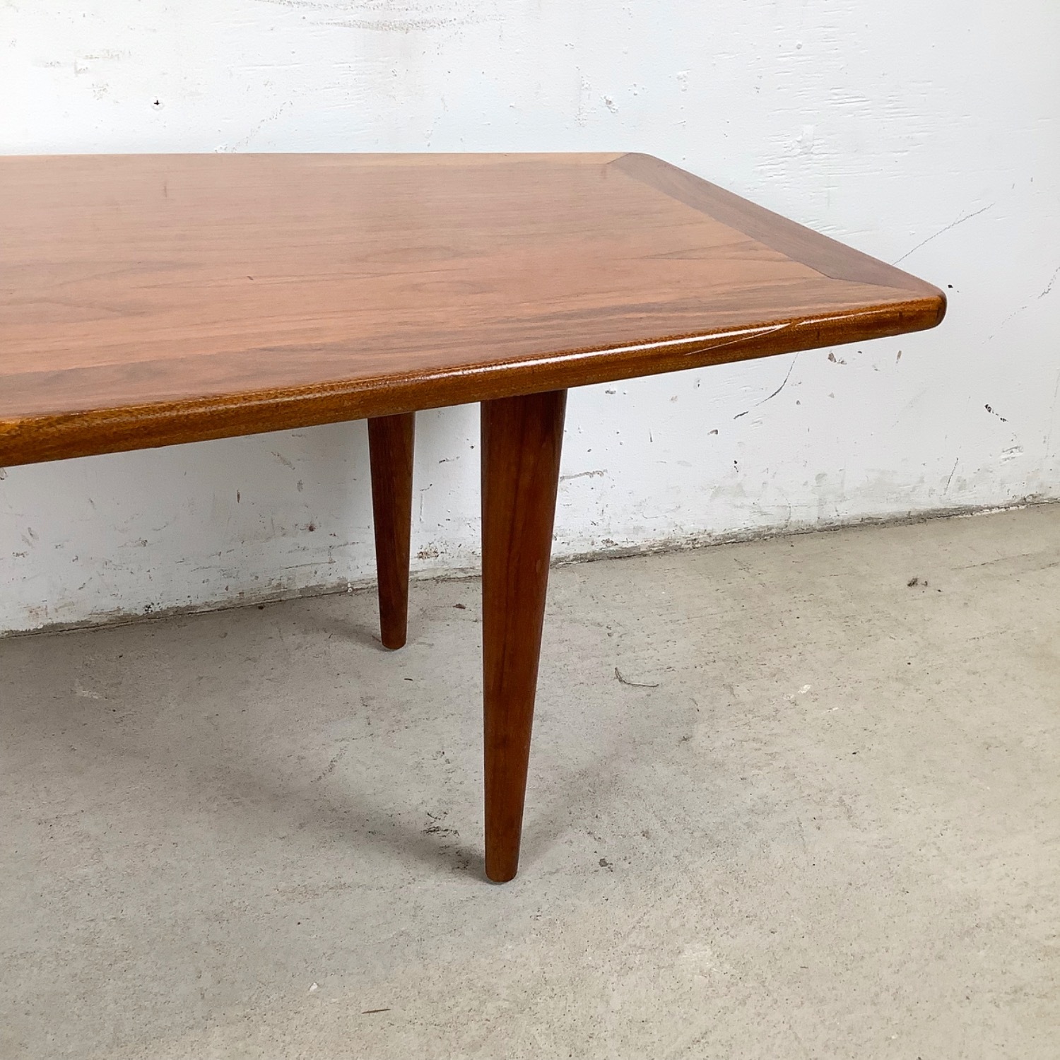 Scandinavian Modern Teak Surfboard Coffee Table - image-7