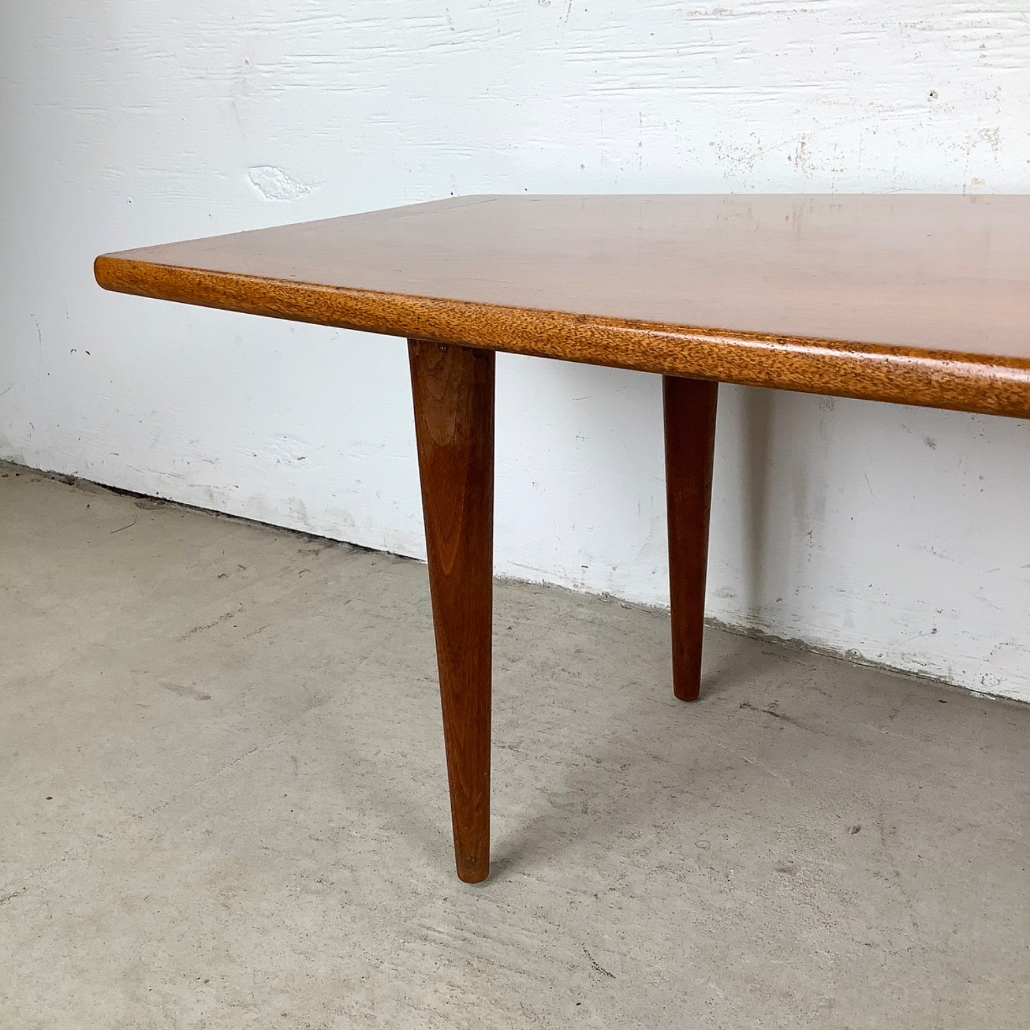 Scandinavian Modern Teak Surfboard Coffee Table - image-6