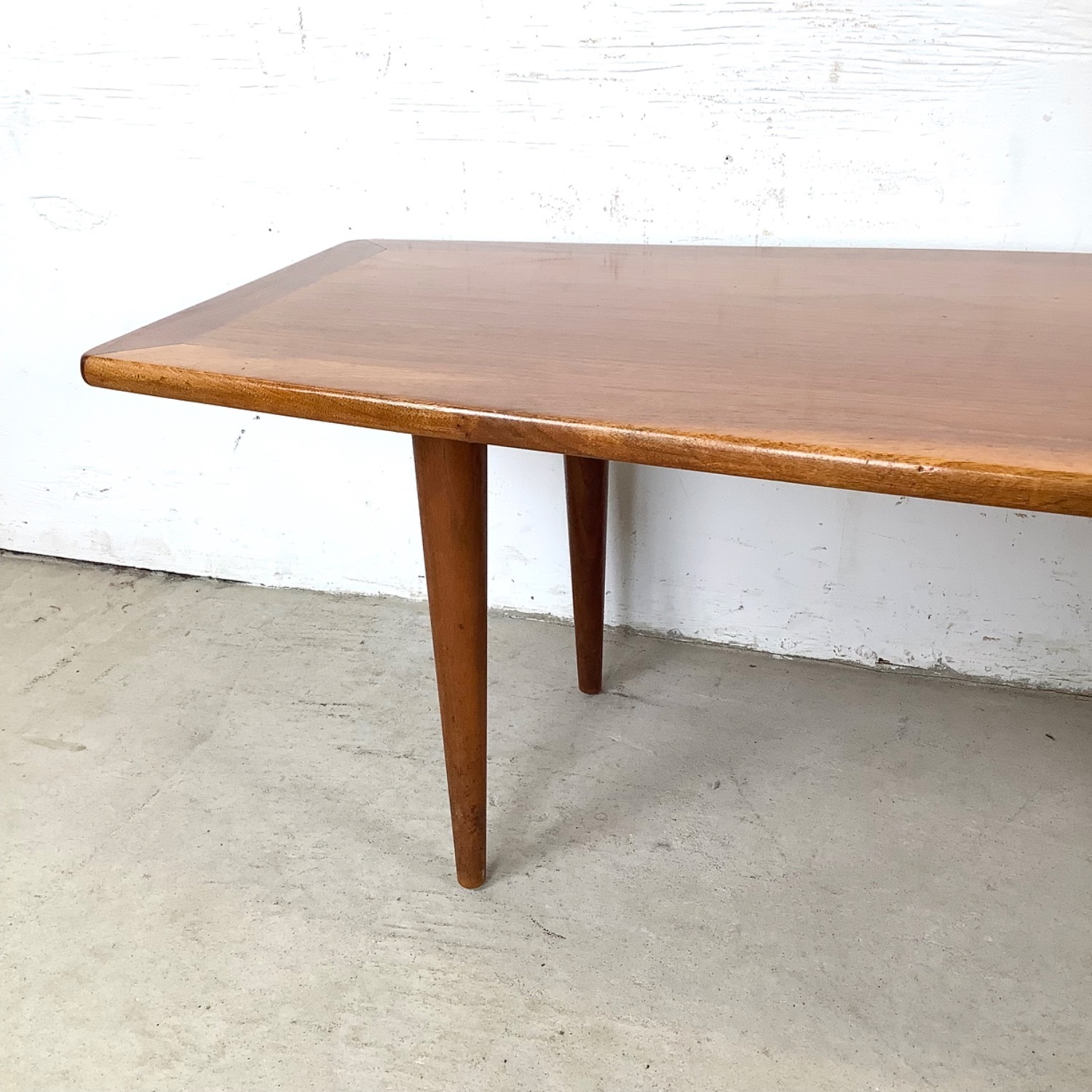 Scandinavian Modern Teak Surfboard Coffee Table - image-10