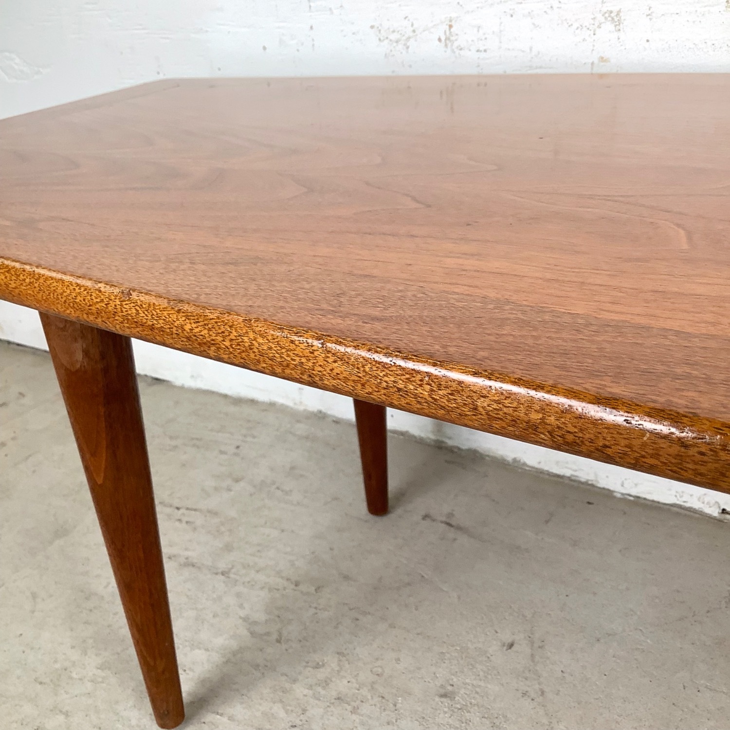 Scandinavian Modern Teak Surfboard Coffee Table - image-16