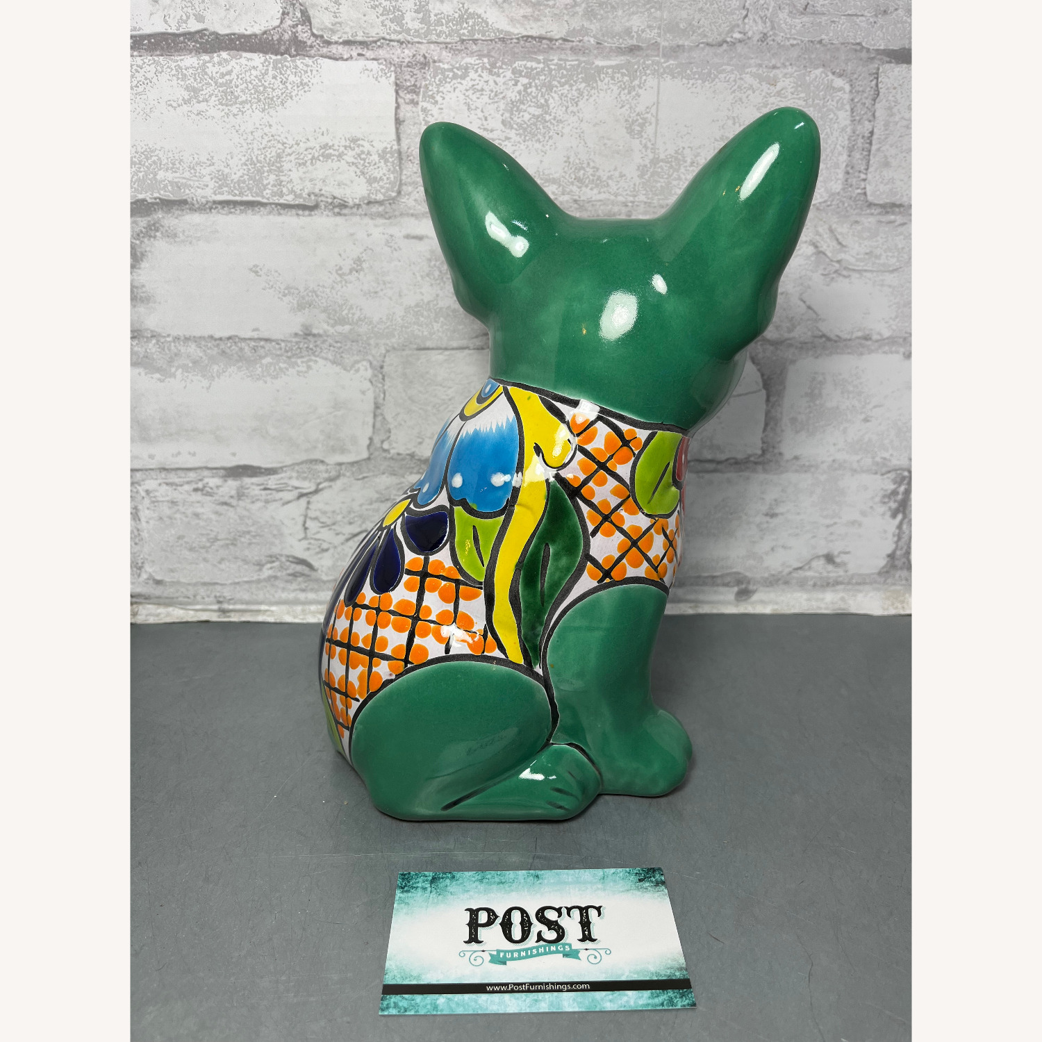 Talavera Mexican Pottery French Bull Dog - image-2