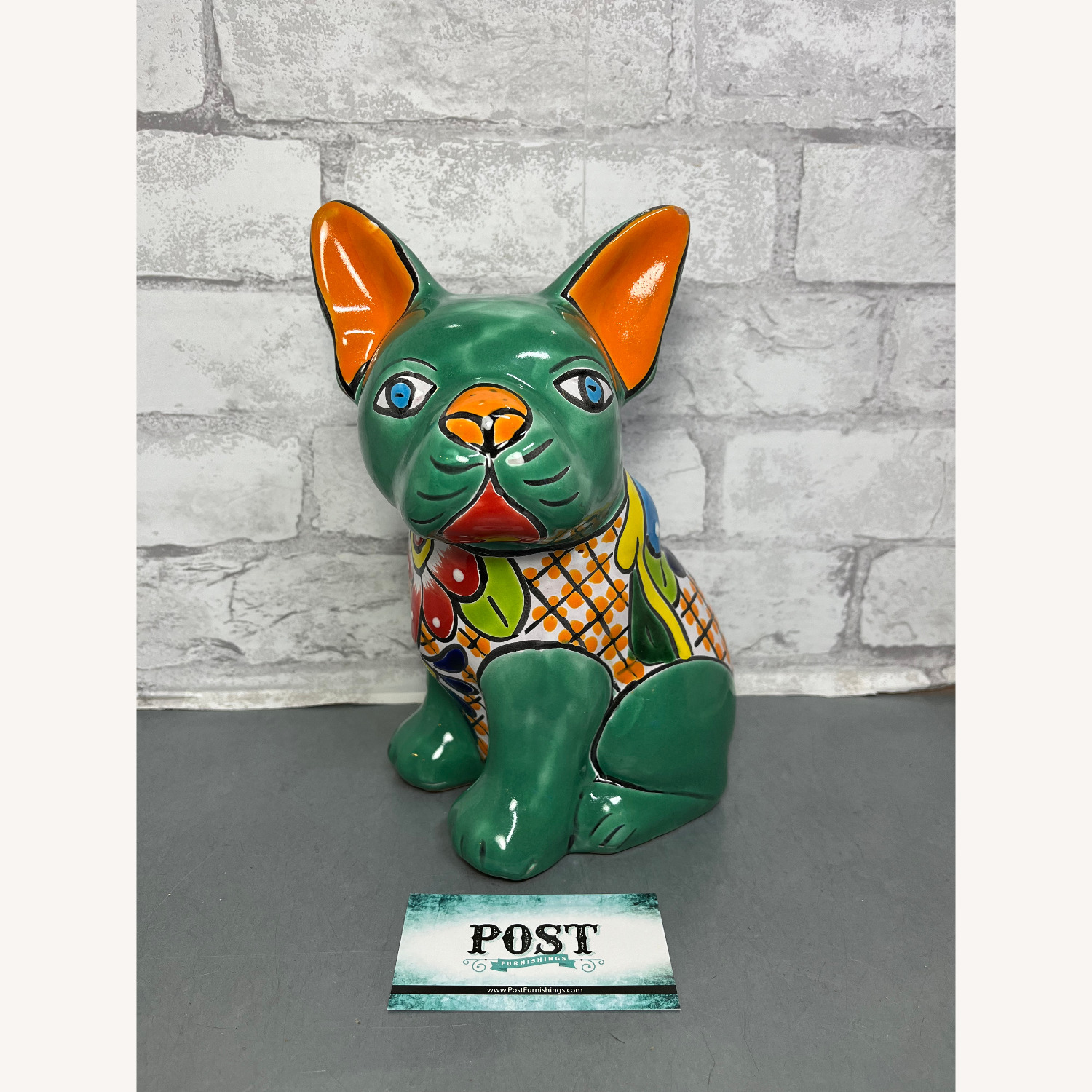 Talavera Mexican Pottery French Bull Dog - image-6