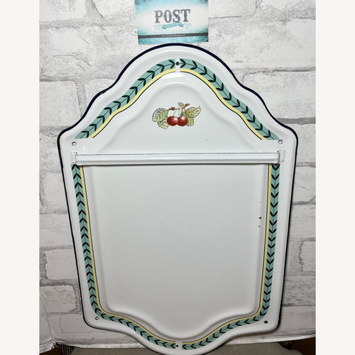 Used Vintage French Enamelware Ladle Holder Wall Rack for sale on AptDeco