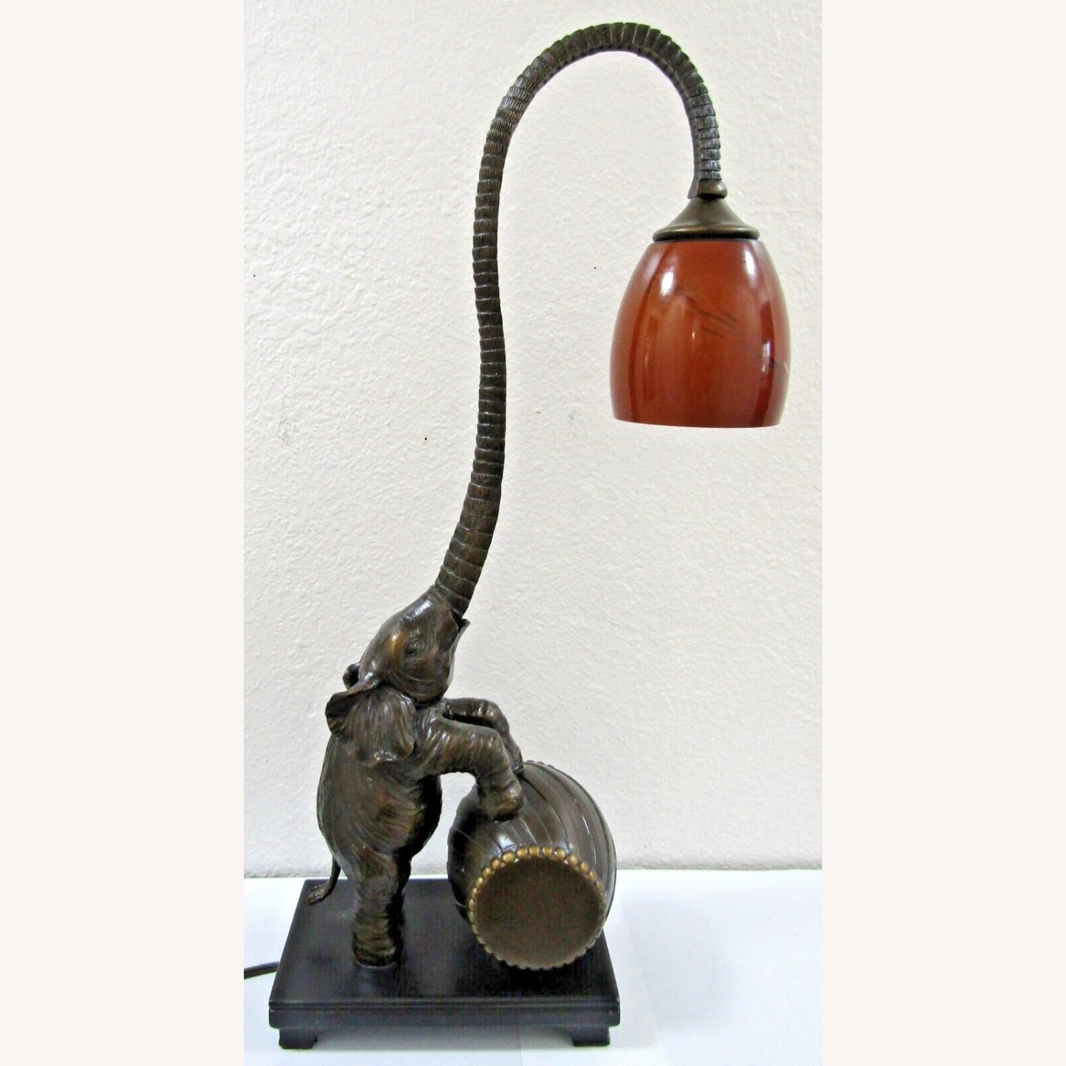 Austin Standing Elephant on Barrel Table Lamp 2007 - image-1